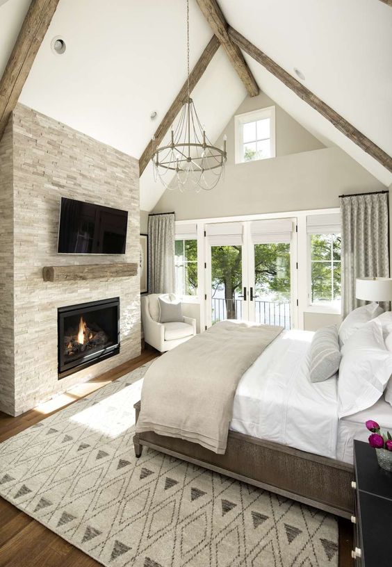 Beautiful White Bedroom with a queen sized bed